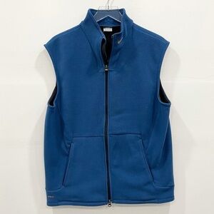 Nike Vintage Fleece Dark Blue Vest Jacket Full Zip